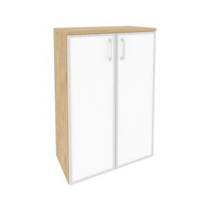 Шкаф средний широкий (стекло белое)