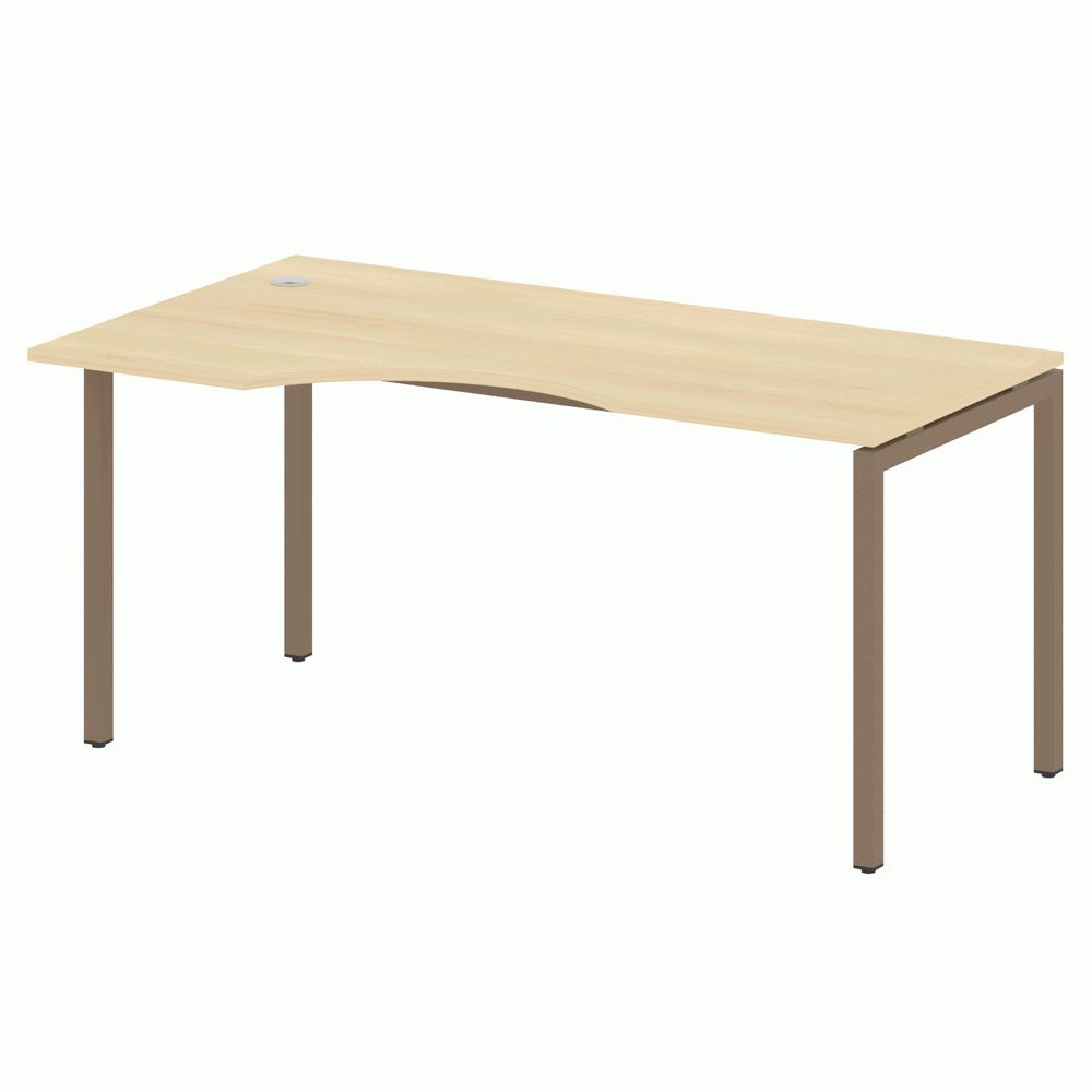 Стол криволинейный левый на П-образном м/к