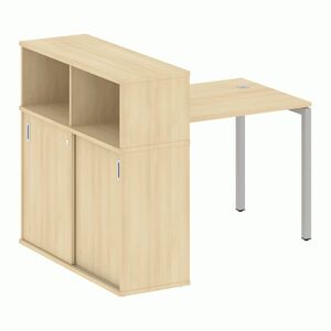 Стол письменный с шкафом-купе на П-образном м/к