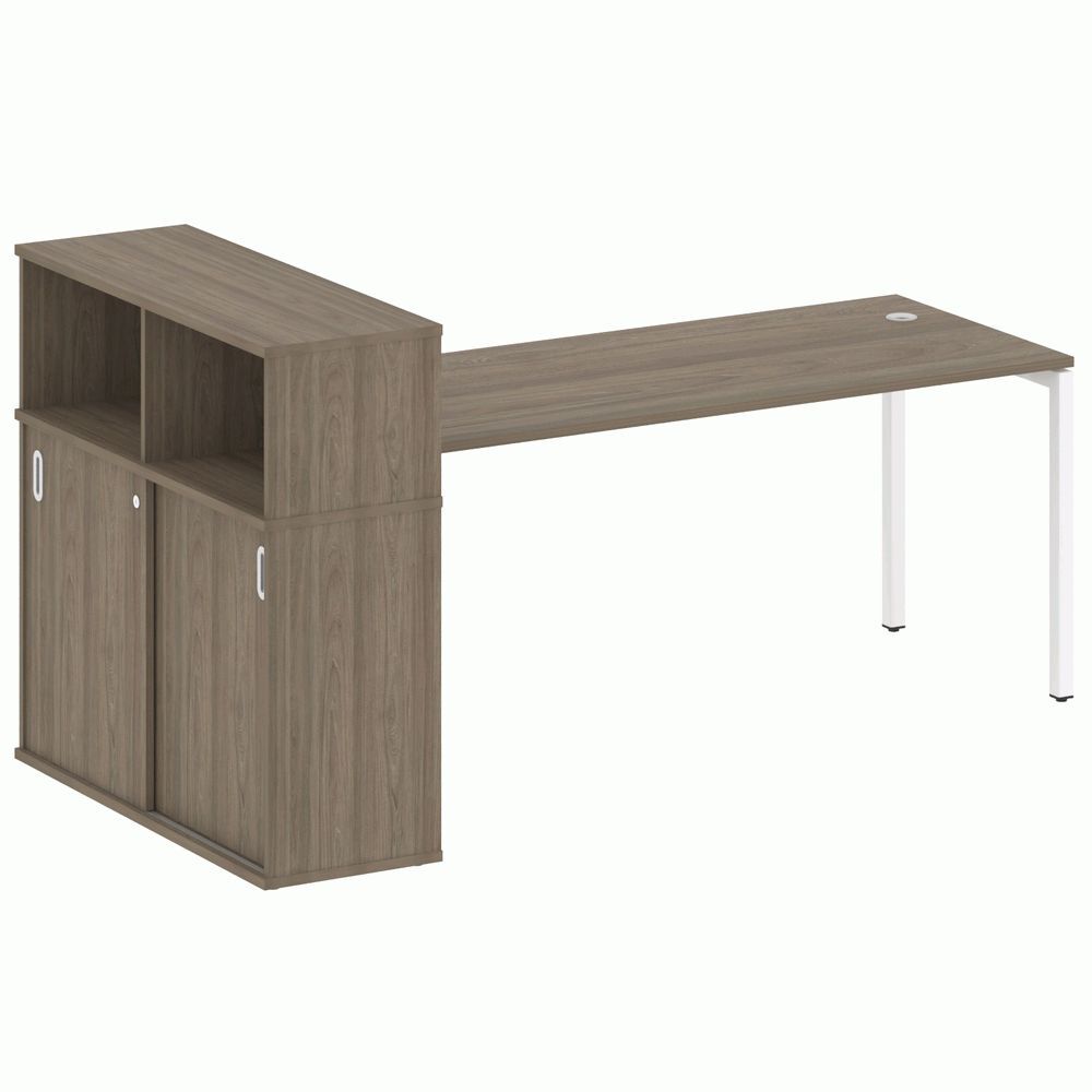 Стол письменный с шкафом-купе на П-образном м/к