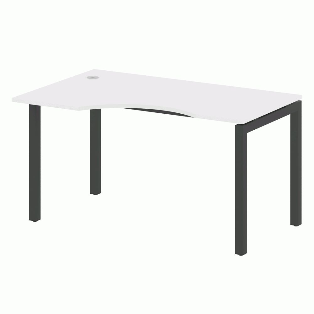 Стол криволинейный левый на П-образном м/к