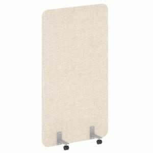 Перегородка на металлических опорах, на роликах