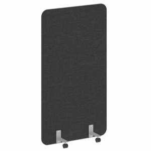 Перегородка на металлических опорах, на роликах