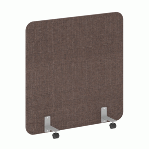 Перегородка на металлических опорах, на роликах