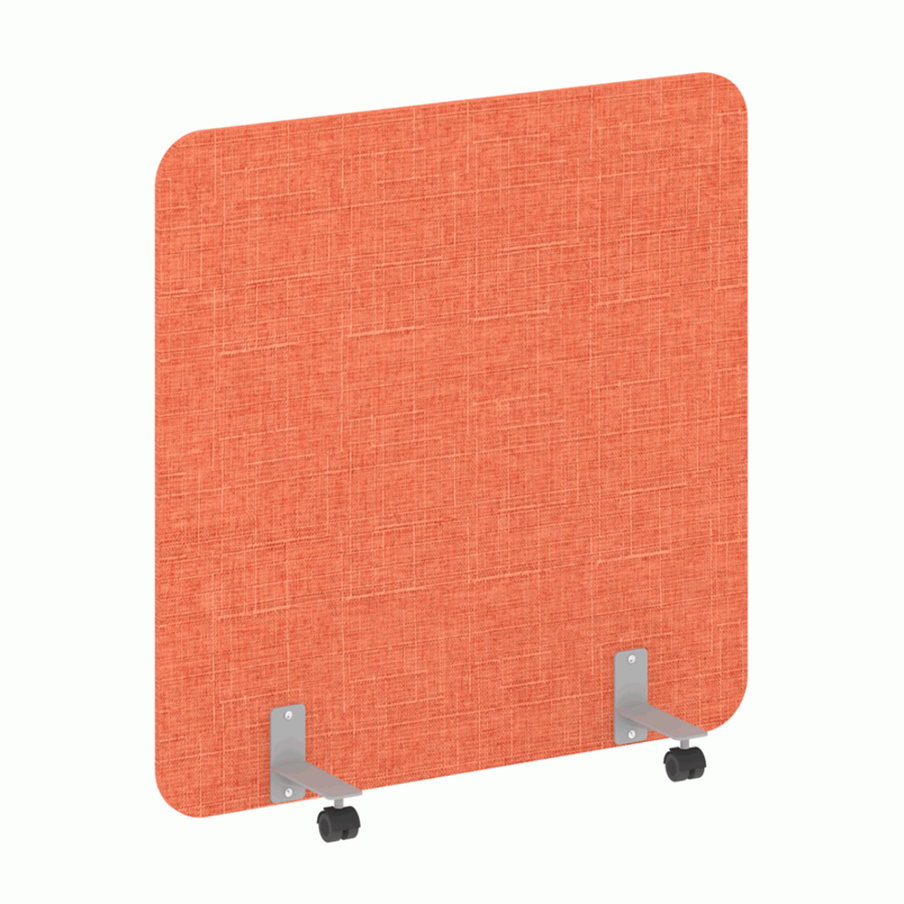 Перегородка на металлических опорах, на роликах