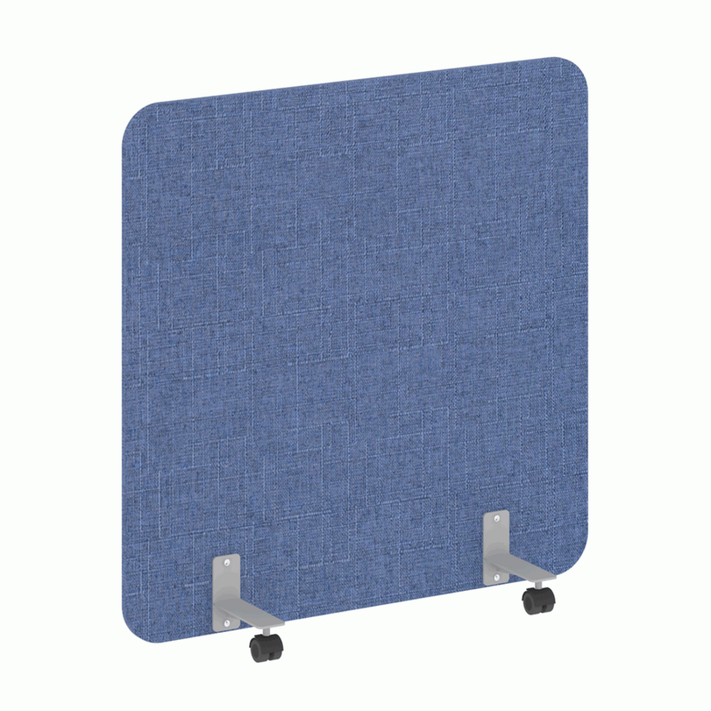 Перегородка на металлических опорах, на роликах