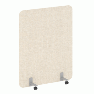 Перегородка на металлических опорах, на роликах