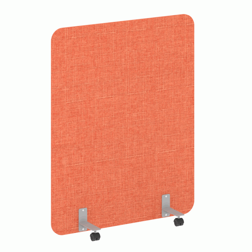 Перегородка на металлических опорах, на роликах