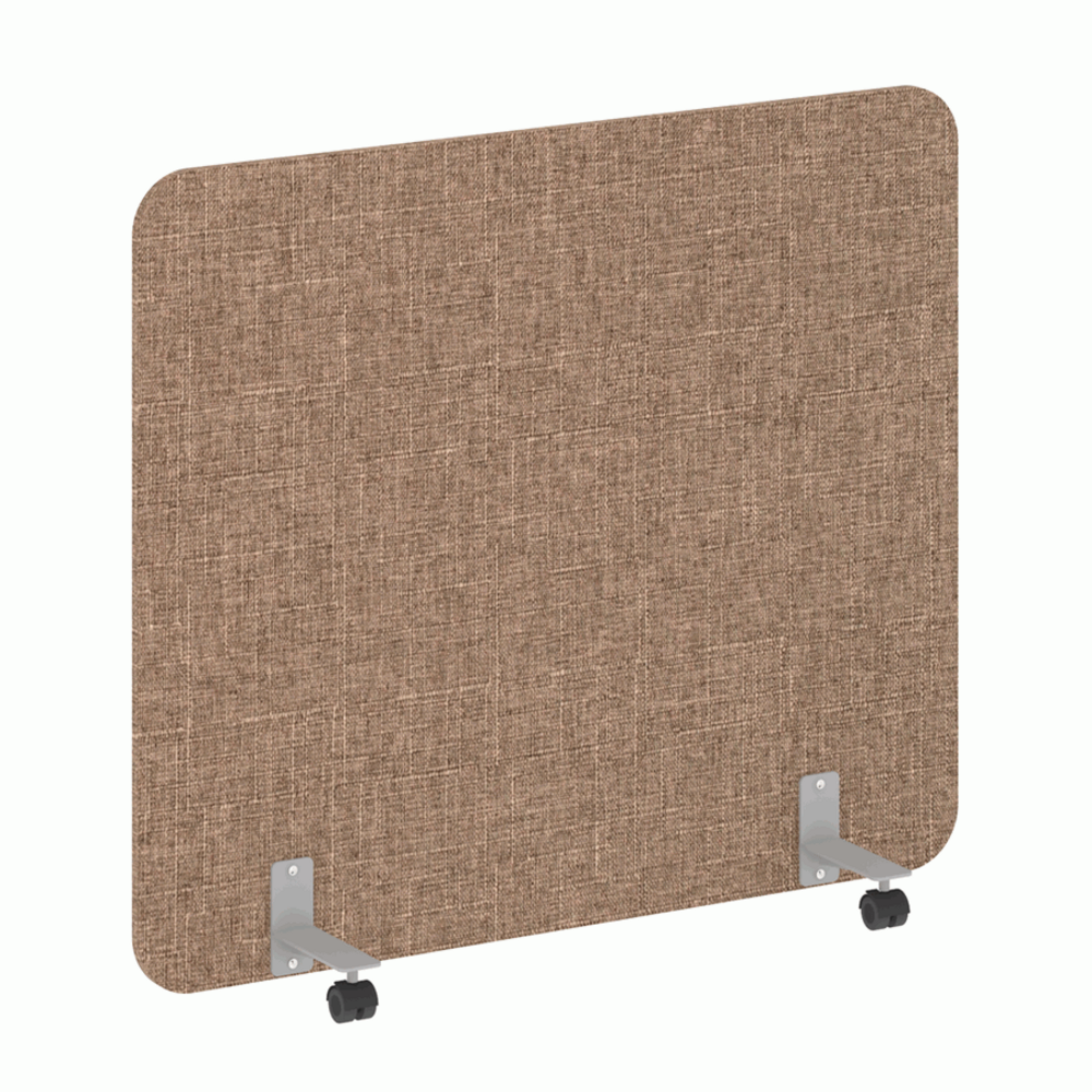 Перегородка на металлических опорах, на роликах