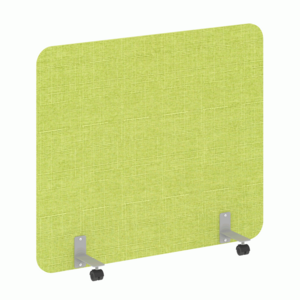 Перегородка на металлических опорах, на роликах