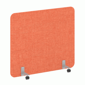 Перегородка на металлических опорах, на роликах