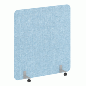 Перегородка на металлических опорах, на роликах