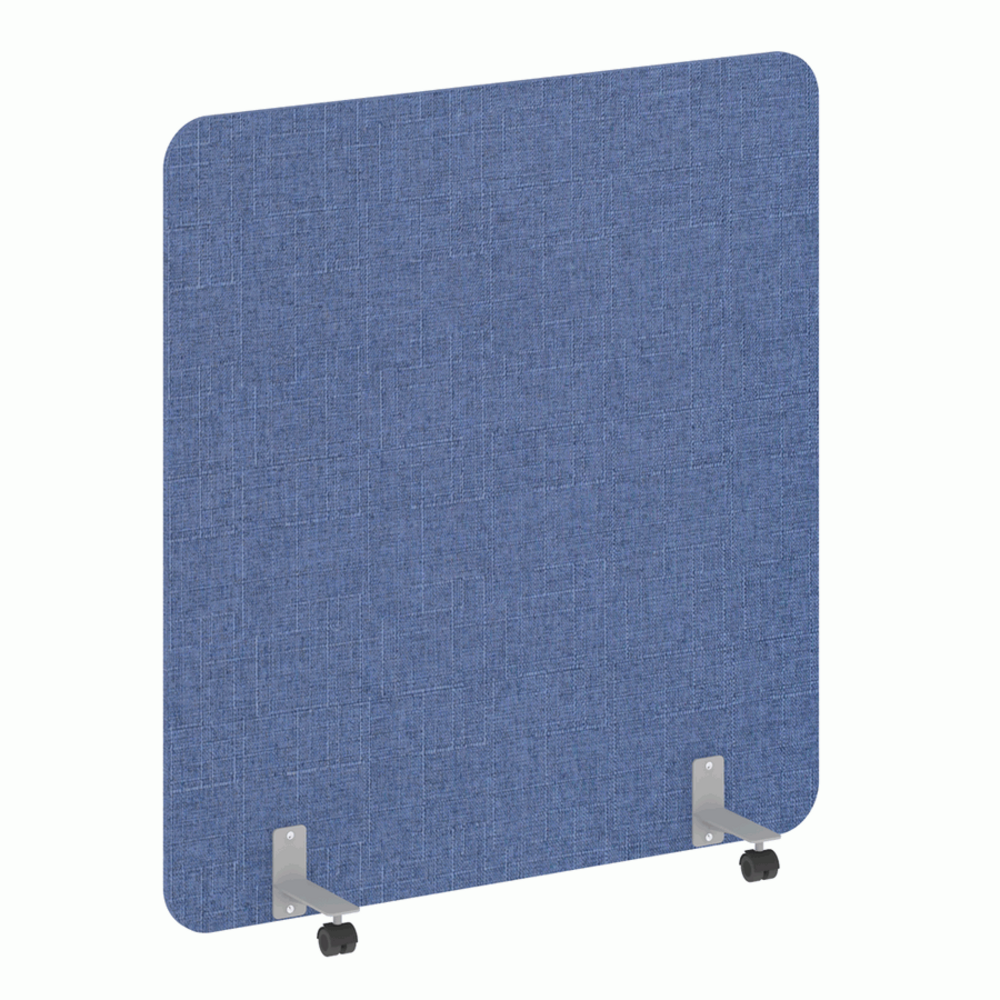 Перегородка на металлических опорах, на роликах