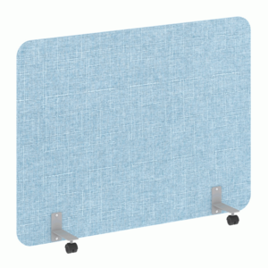 Перегородка на металлических опорах, на роликах