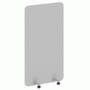 Перегородка на металлических опорах, на роликах