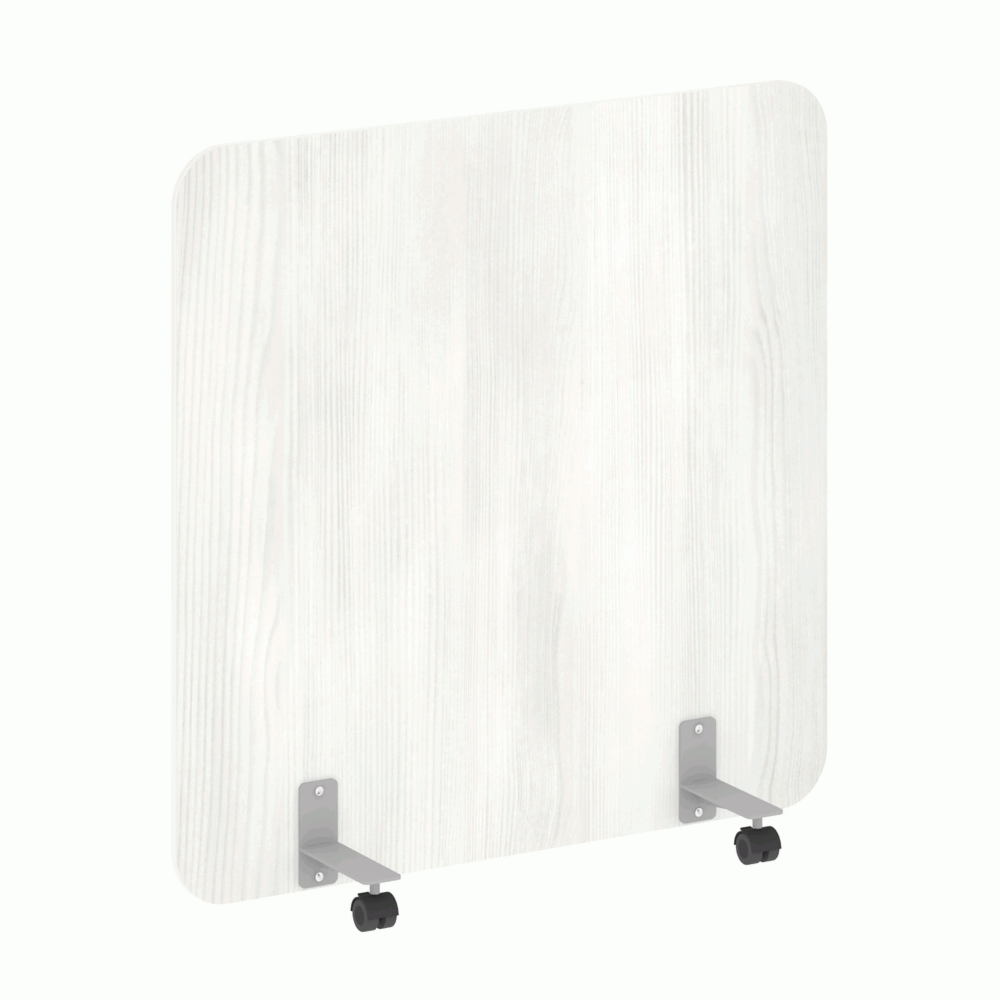 Перегородка на металлических опорах, на роликах