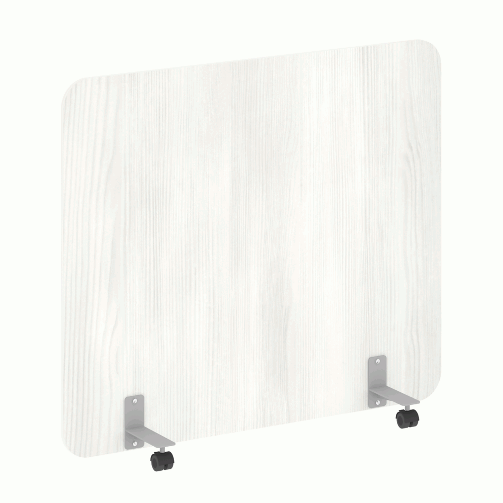 Перегородка на металлических опорах, на роликах