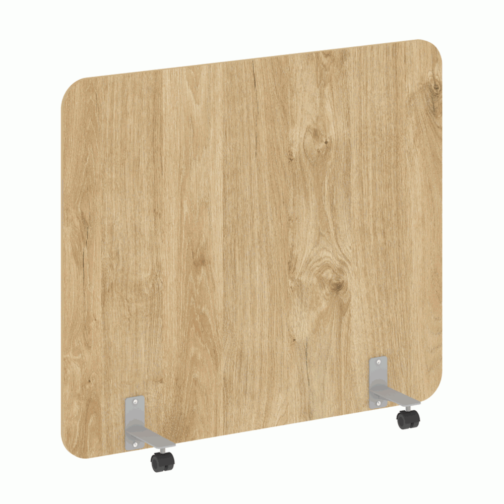 Перегородка на металлических опорах, на роликах