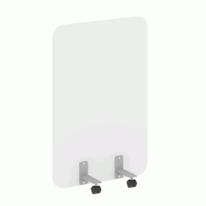 Перегородка на металлических опорах, на роликах