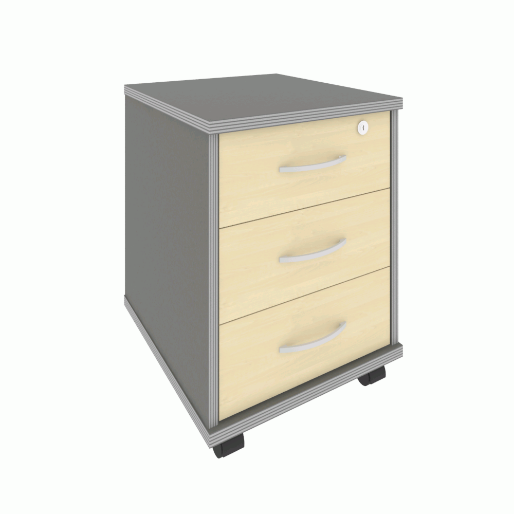 Тумба подкатная 3 ящ. с фолдингом