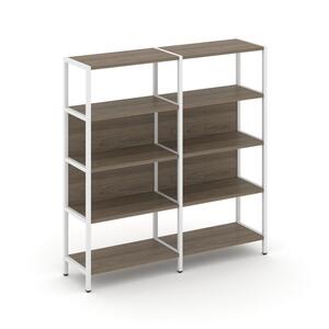 Двухсекционный стеллаж четырехярусный