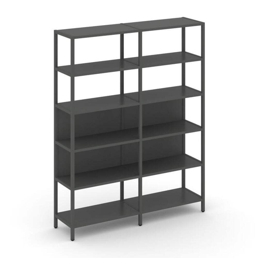 Двухсекционный стеллаж пятиярусный