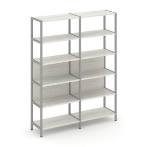 Двухсекционный стеллаж пятиярусный