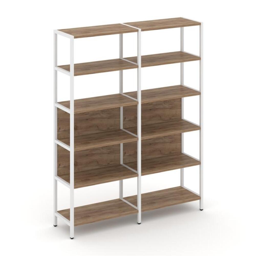 Двухсекционный стеллаж пятиярусный