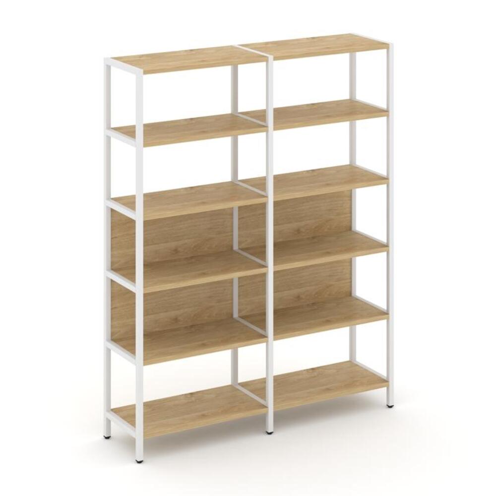 Двухсекционный стеллаж пятиярусный