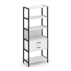 Односекционный стеллаж пятиярусный с ящиками