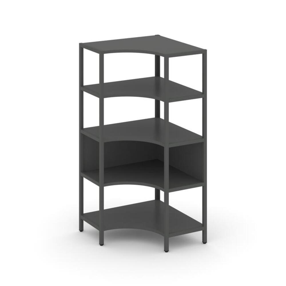 Односекционный угловой стеллаж четырехярусный