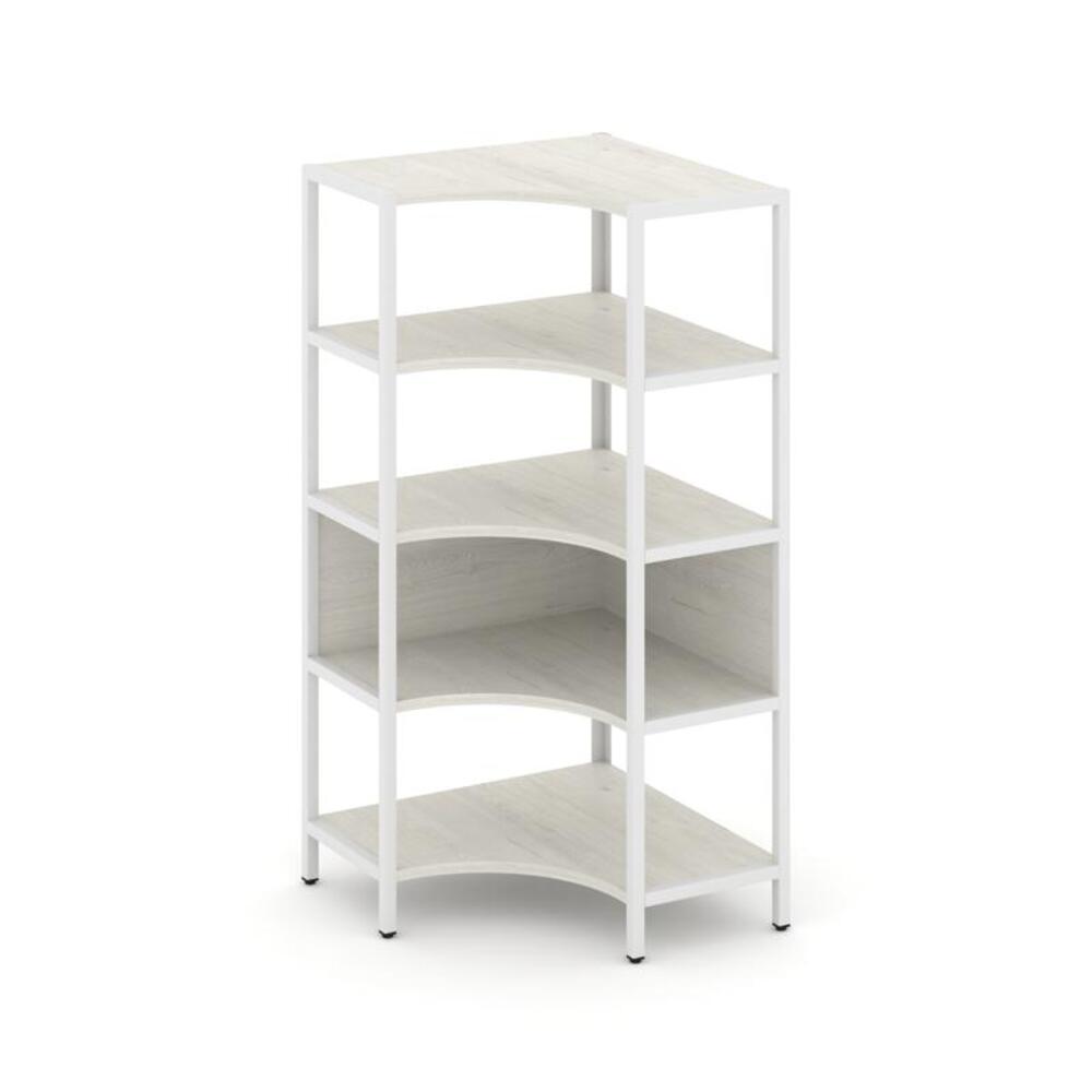 Односекционный угловой стеллаж четырехярусный