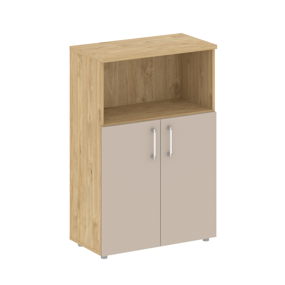 Шкаф средний широкий (2 низких фасада ЛДСП)