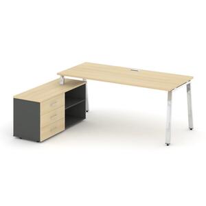 Style Project Direct Lux Стол письменный с греденцией левой