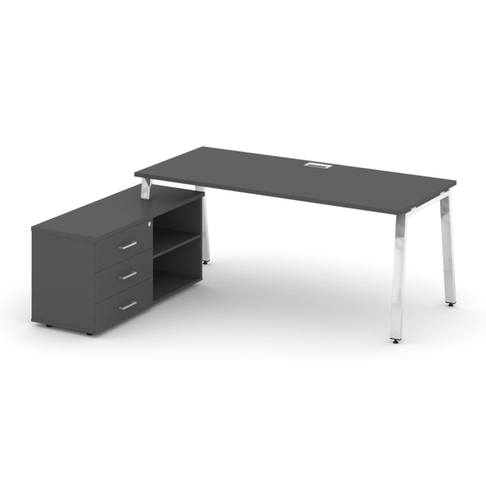 Style Project Direct Lux Стол письменный с греденцией левой