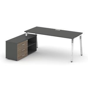 Style Project Direct Lux Стол письменный с греденцией левой