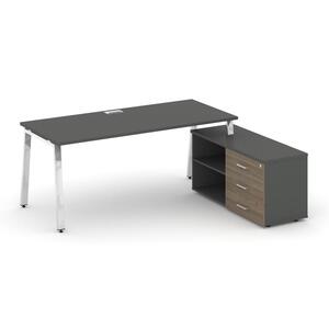 Style Project Direct Lux Стол письменный с греденцией правой