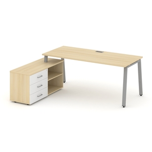 Style Project Direct Стол письменный с греденцией левой