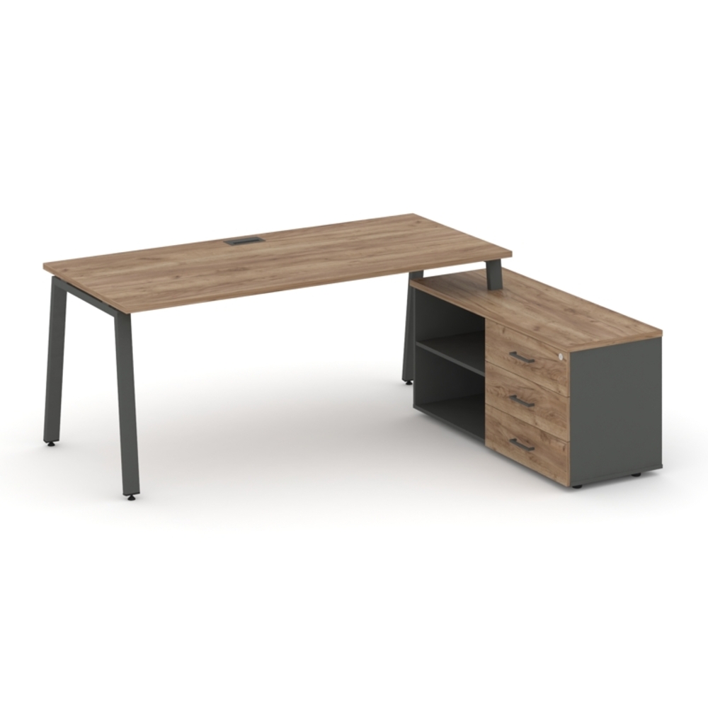 Style Project Direct Стол письменный с греденцией правой