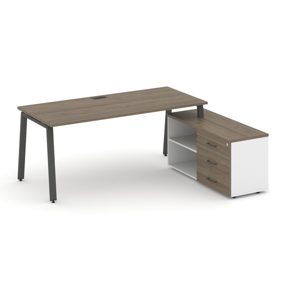 Style Project Direct Стол письменный с греденцией правой