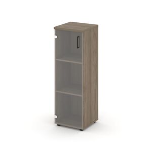 Шкаф средний узкий левый (1 средний фасад стекло прозрачное)