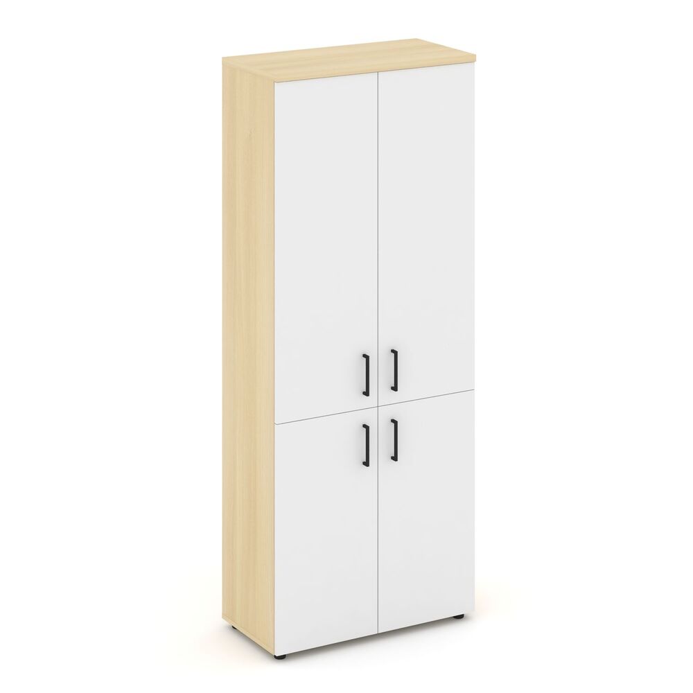 Шкаф высокий широкий (2 низких фасада ЛДСП + 2 средних фасада ЛДСП)