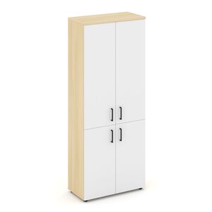 Шкаф высокий широкий (2 низких фасада ЛДСП + 2 средних фасада ЛДСП)