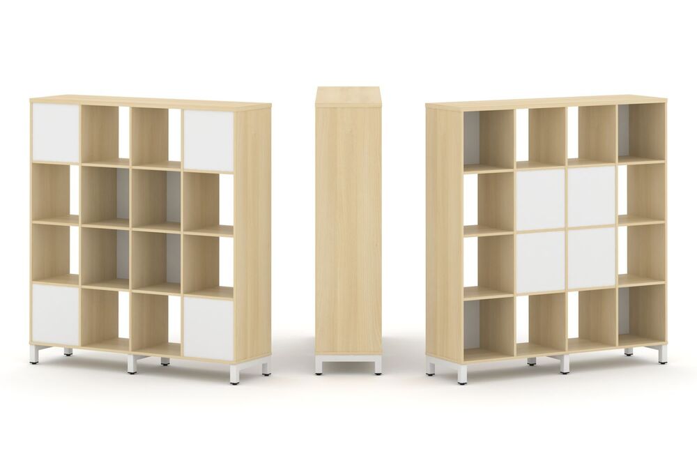 Набор стеллажа двухстороннего, 4 яруса