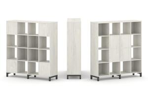 Набор стеллажа двухстороннего, 4 яруса