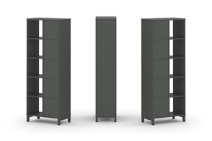 Набор стеллажа двухстороннего, 5 ярусов