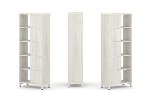 Набор стеллажа двухстороннего, 5 ярусов