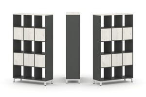 Набор стеллажа двухстороннего, 5 ярусов