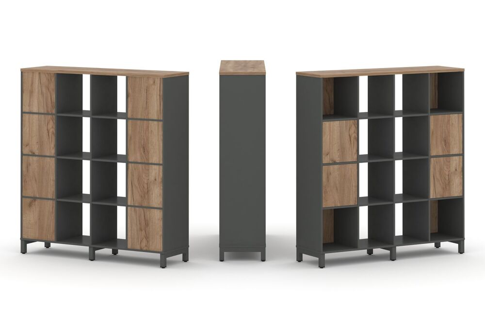 Набор стеллажа одностороннего, 4 яруса