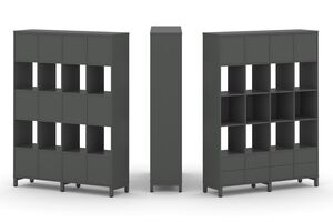 Набор стеллажа одностороннего, 5 ярусов